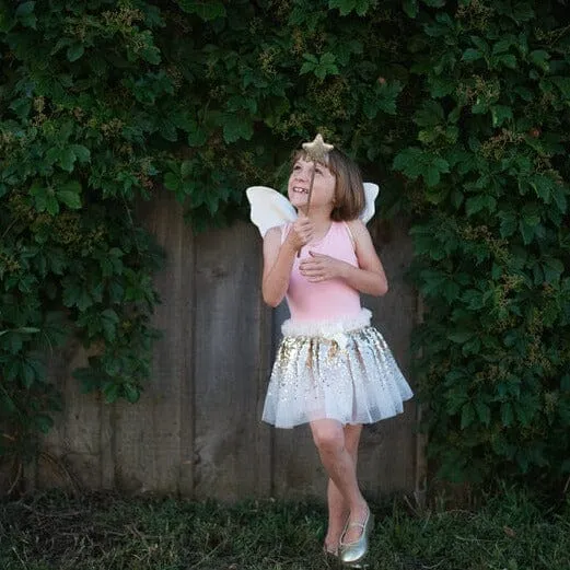 Great Pretenders Gracious Gold Sequins Skirt, Wings & Wand Set
