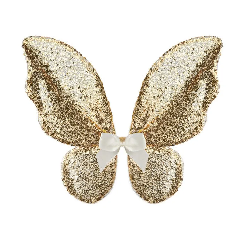 Great Pretenders Gracious Gold Sequins Skirt, Wings & Wand Set