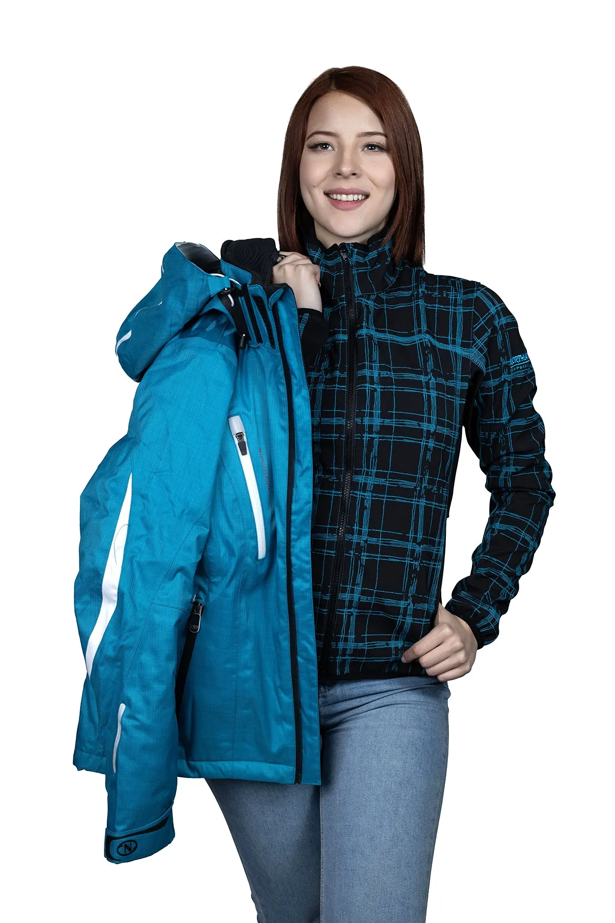PARKA MUJER NORTHLAND FREESKI COMBI SKI CYAN BLUE 02-0480347
