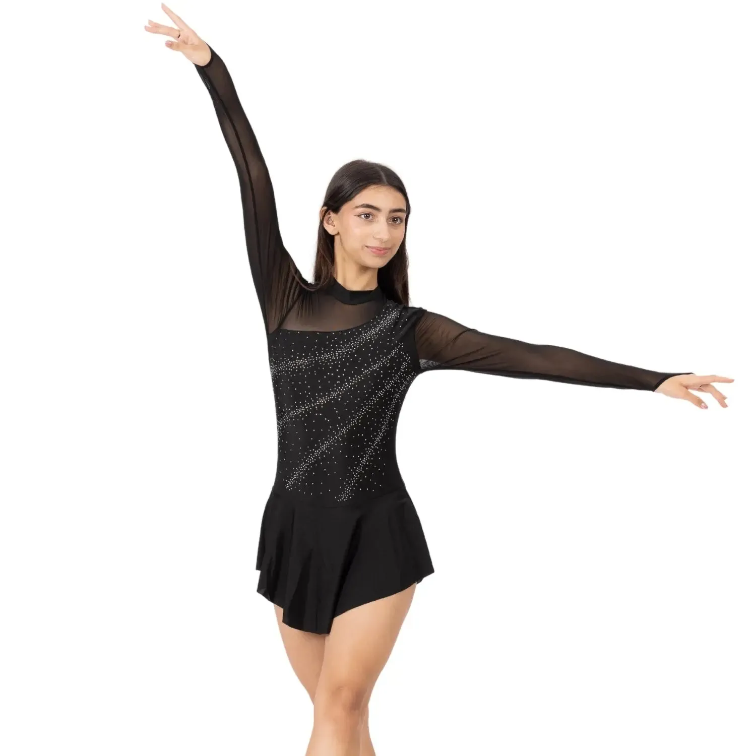Rhythmic gymnastics/Figure Skating Rhinestone Leotard dress