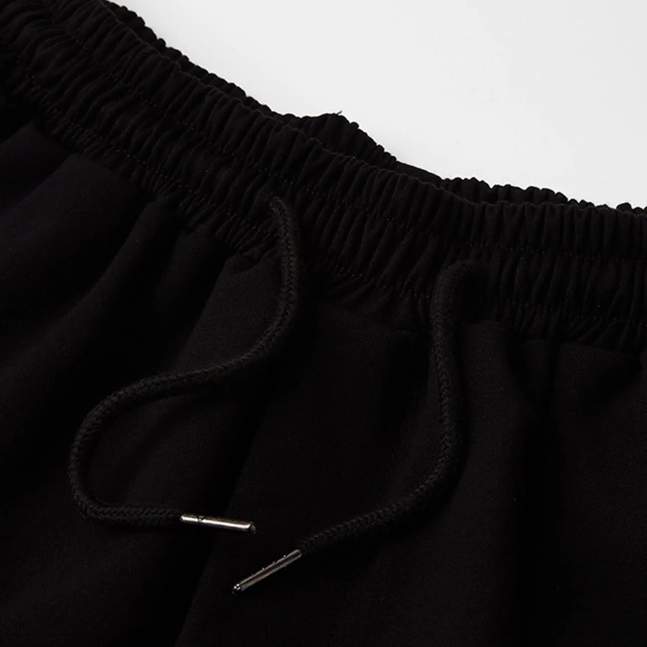 WLS Dark Patchwork Oversized Ankle-Length Pants